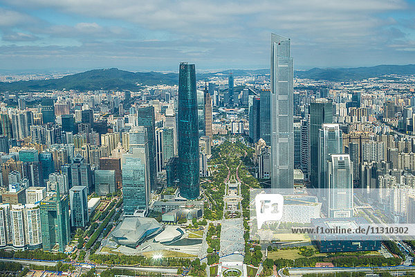 China Guangdong Province Guangzhou City Wuyang New Town International Financial Center and East Tower