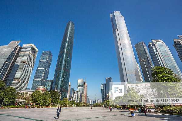 China  Provinz Guangdong  Stadt Guangzhou  Wuyang New Town  Internationales Finanzzentrum und Ostturm