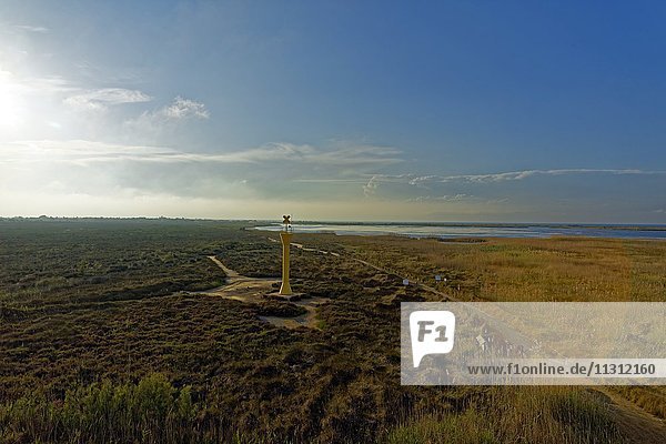 Mirador Zigurat desembocadura de l'Ebre  Ebro delta  nature reserve  Parc Natural del delta de l'Ebre