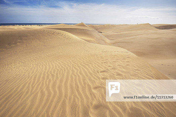 Spain  Canary Islands  Gran Canaria  sand dunes in Maspalomas