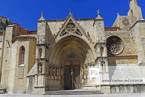 Iglesia de Santa Maria la mayor  main entrance  portal