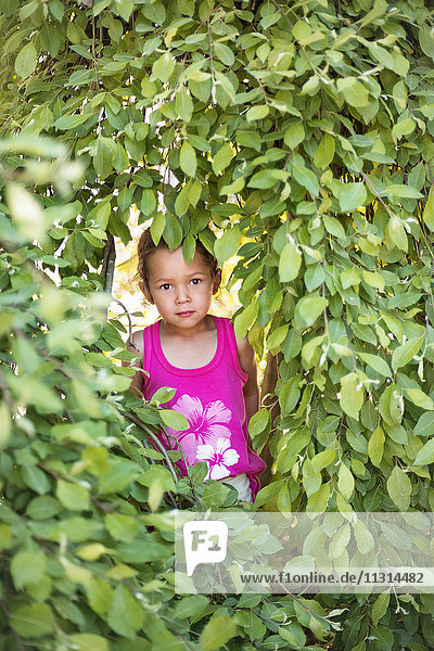 Girl looking at camera