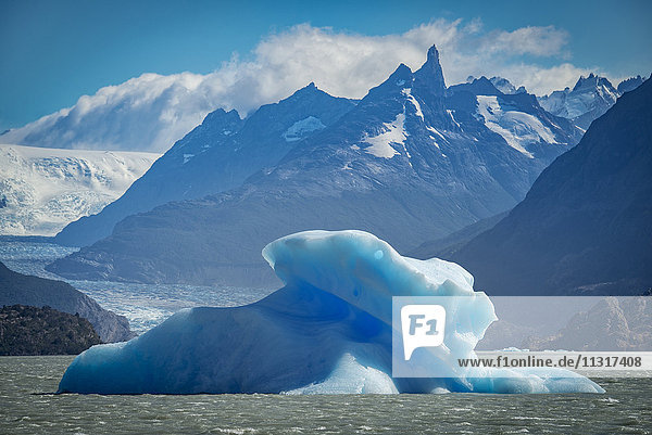 Südamerika  Patagonien  Chile  Torres del Paine  Nationalpark  UNESCO  Welterbe  Lago Grey