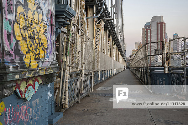 USA  New York  Brooklyn  Manhattan-Brücke