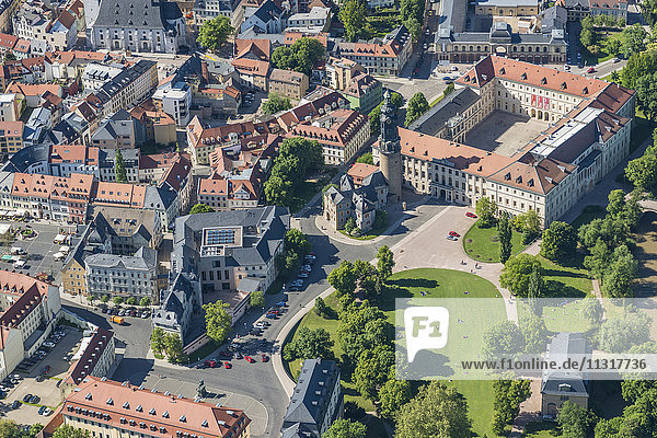 Deutschland  Weimar  Luftaufnahme der Altstadt