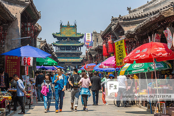 China  Shanxi Province  Pingyao City  world heritage  South Street  Market Tower