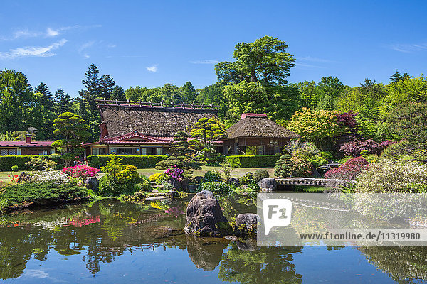 Yamanashi Province Oshino Mura Minami Tsuru District Shibosuka garden
