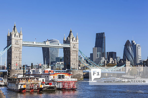 England  London  Thames River and London Skyline