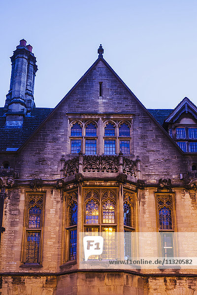 England  Oxfordshire  Oxford  Brasenose College  Fensterdetail