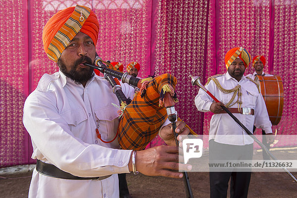 Sikh piper Amritsar in Punjab
