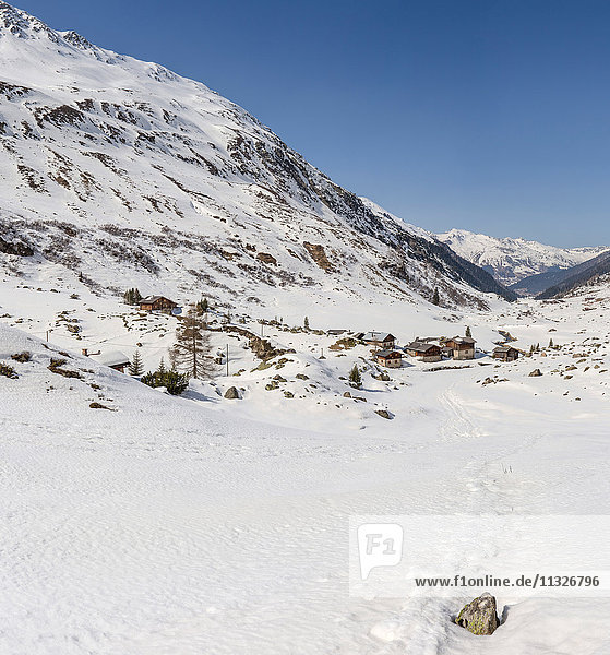 Dürrboden in Graubünden im Winter
