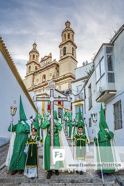 Holy week in Olvera in Andalusia