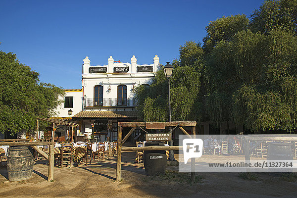 restaurant in El Rocio on Costa de la Luz in Andalusia