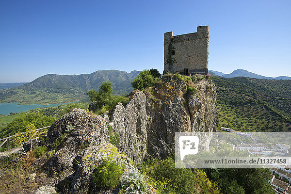 fortress in Zahara de la Sierra  in Andalusia