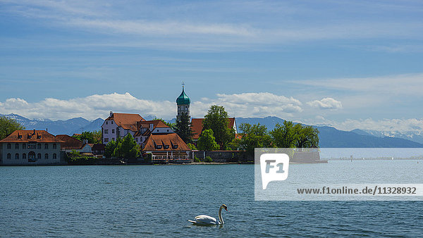 Baroque church in Linau on the Lake of Constance
