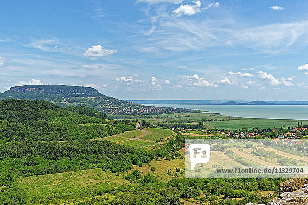 view from the Castle Szigliget in Hungary
