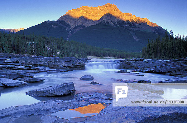Athabasca Falls in Jasper National Park  Alberta  Canada