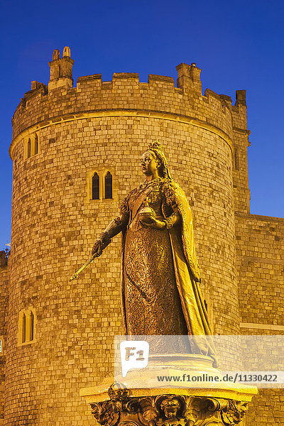 England Berkshire Windsor Windsor Castle Statue of Queen Victoria