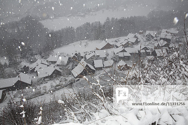 Wienacht-Tobel village in winter  Appenzell