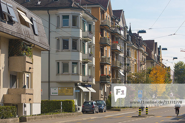 Mutschellenstrasse street in Zurich Switzerland
