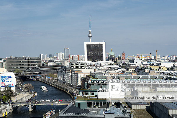 Deutschland  Berlin  Stadtbild von der Reichstagskuppel