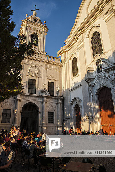 Graca-Kirche  eine der ältesten Kirchen der Stadt  erbaut 1271 mit barockem Innenraum und Fliesen aus dem 17. Jahrhundert  Lissabon  Portugal  Europa