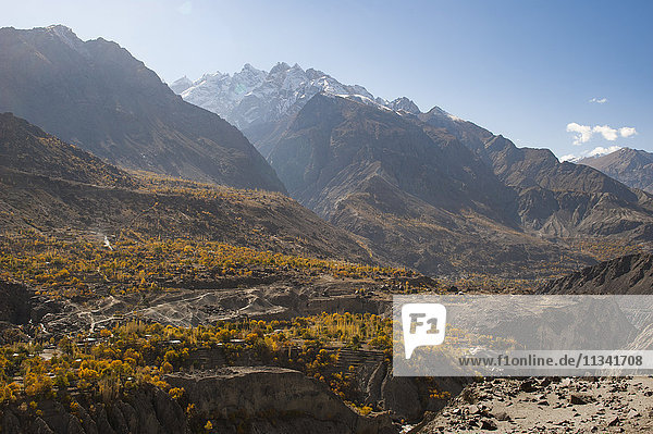 Dramatic Himalayas landscape in the Skardu valley Gilgit-Baltistan Pakistan Asia