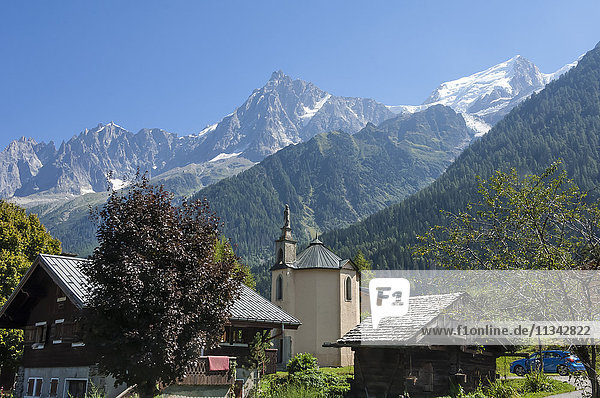 Aiguile du Midi  3842m  erreichbar mit der Seilbahn von Chamonix  von Les Houches  Graue Alpen  Hochsavoyen  Französische Alpen  Frankreich  Europa