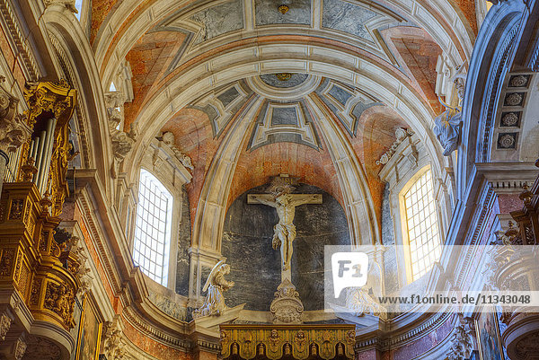 Hauptkapelle mit Decke  Kathedrale von Evora  Evora  UNESCO-Weltkulturerbe  Portugal  Europa