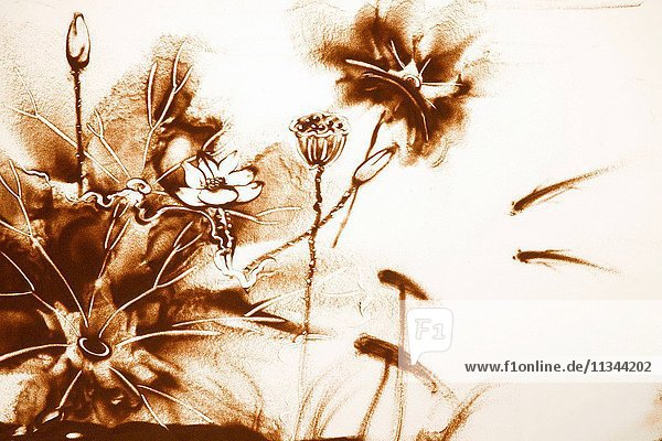 Sand painting creative