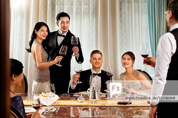 Aristocratic family dinner