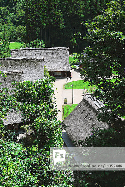 Traditional Japanese village in Gokayama Toyama Prefecture Japan