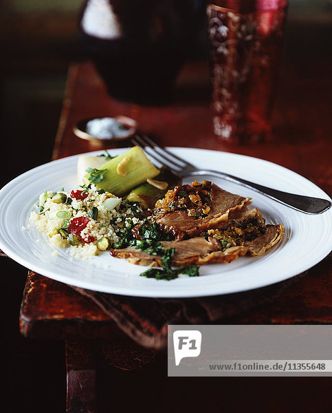 Roastbeef mit Couscous-Salat