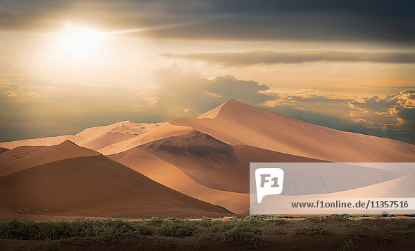 Riesige Sanddünen  Namib-Wüste  Namibia
