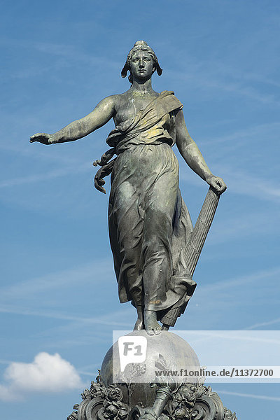 Frankreich. Paris  11. Bezirk. Ort der Nation. Die Statue Der Triumph der Republik von Jules Dalou ( 1899 )