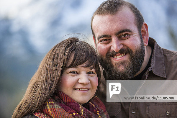 Portrait of smiling Caucasian couple