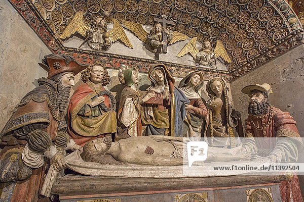 Kathedrale Notre-Dame Grablegung Rodez Aveyron Languedoc-Roussillon-Midi-Pyrénées Frankreich Europa