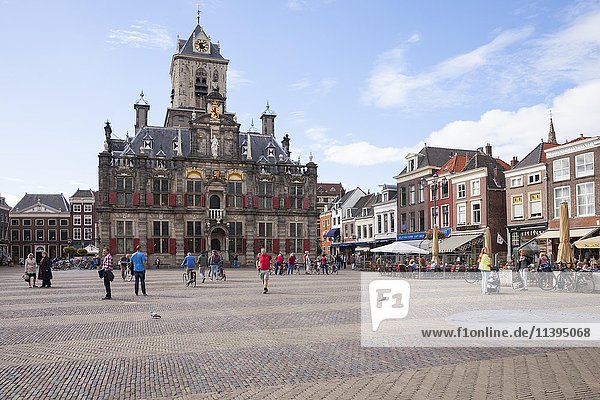 Stadhuis  Rathaus  Markt  Delft  Holland  Die Niederlande  Europa
