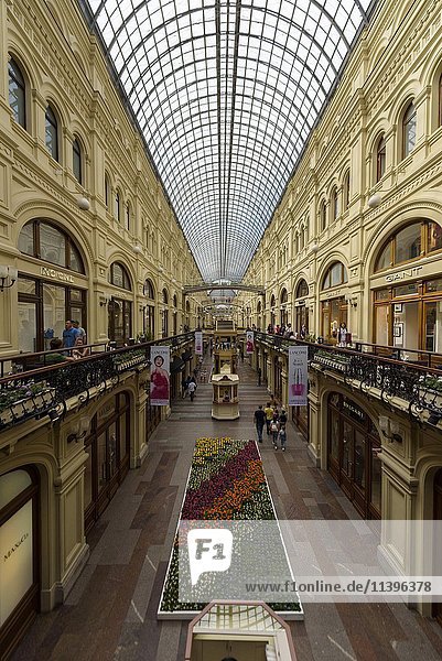 GUM-Kaufhaus  Moskau  Russland  Europa