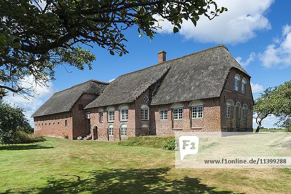 Altes Bauernhaus  Kommandørgård  Dänisches Nationalmuseum  Toftum  Region Rømø in Süddänemark  Dänemark  Europa