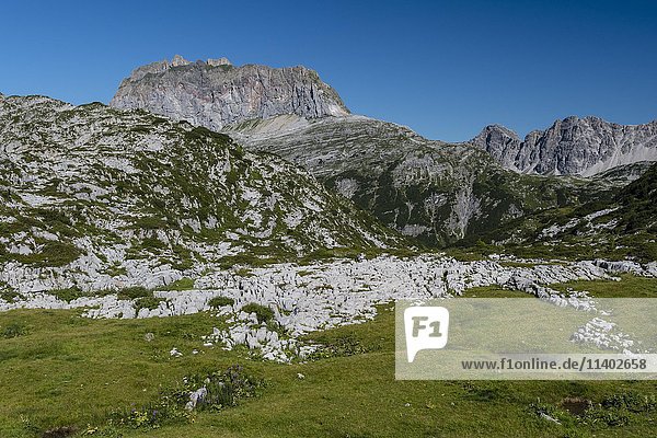 Karst  karst landscape  Steinernes Meer and Rote Wand  Lech Mountains  Vorarlberg  Austria  Europe