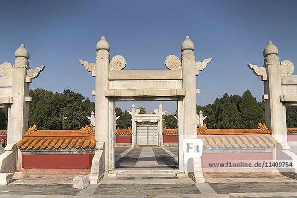 Tempel der Erde  Peking  China  Asien