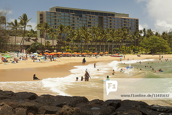 Kauai Marriott Resort and Beach Club,  Kalapaki Beach,  Nawiliwili Bay; Lihue,  Kauai,  Hawaii,  Vereinigte Staaten von Amerika'.