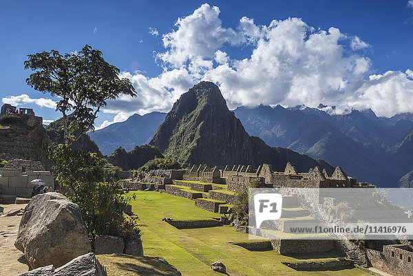 'The ancient Incan ruins of Machu Picchu; Cusco  Peru'