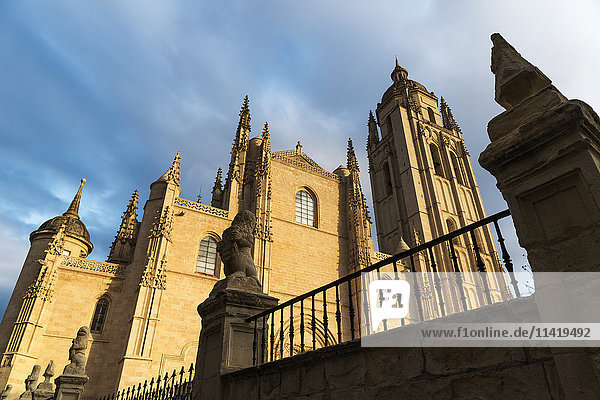 'Segovia's Cathedral and it's tower; Segovia  Castilla Leon  Spain'