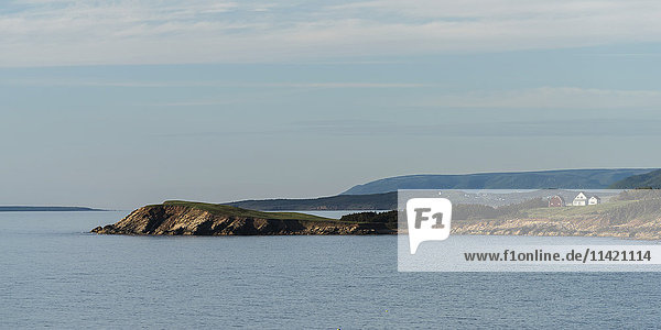 'View of the coastline on Cape Breton Island; Margaree  Nova Scotia  Canada'