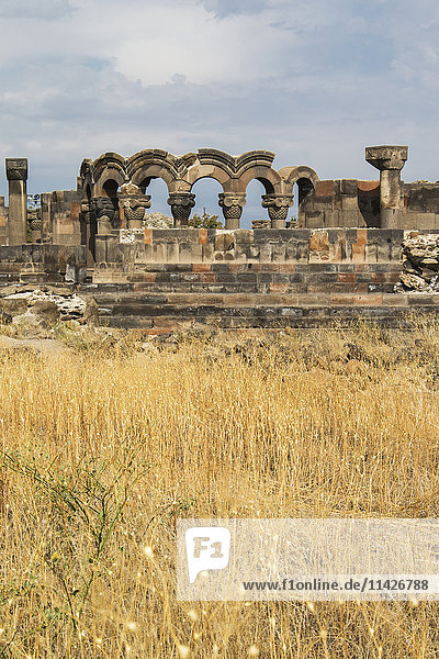 'Ruins of Zvartnots Cathedral; Vagharshapat  Armavir Province  Armenia'