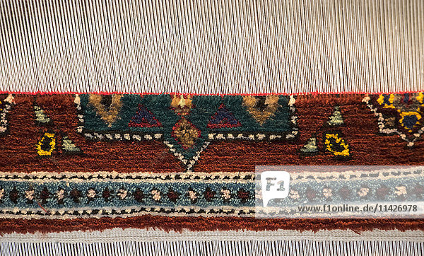 'Carpet loom on display at the Qala Archaeological Ethnographic Museum Complex; Qala  Baku  Azerbaijan'