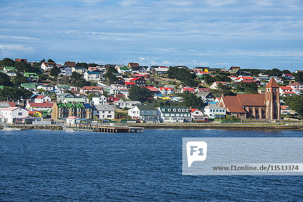 Bunte Häuser  Stanley  Hauptstadt der Falklandinseln  Südamerika