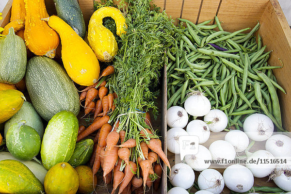 Fresh vegetables at market